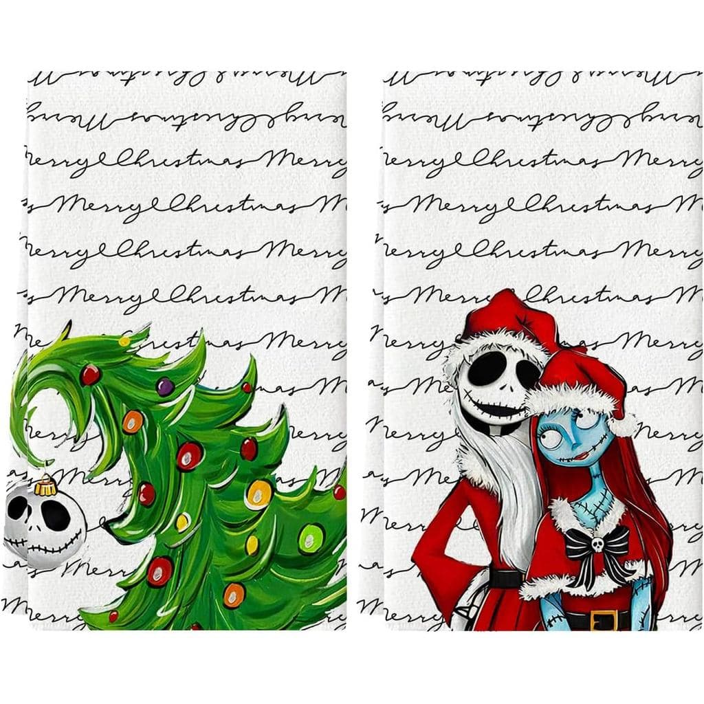 Toalhas de Cozinha de Natal para Decorações de Natal em Casa, Conjunto de 2 Toalhas de Cozinha 18x26 Polegadas