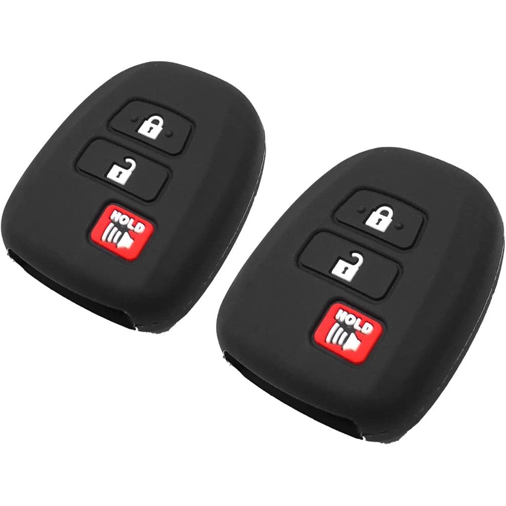 Capa de Silicone para Chave Compatível com Toyota Corolla, Camry, 4Runner, Highlander, Prius C, V, RAV4, Sequoia, Tacoma