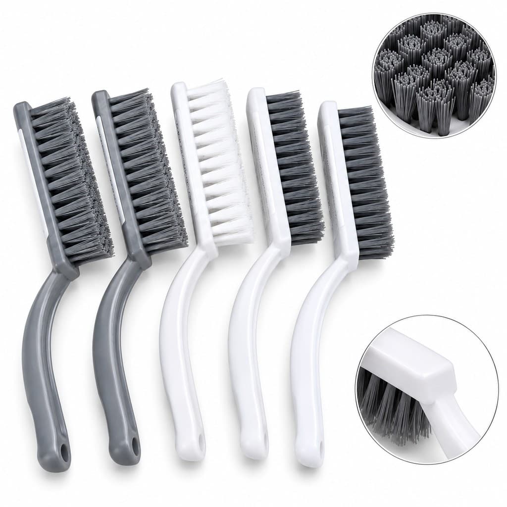Kit Escova Multiuso Limpeza Pesada Cozinha Banheiro Rejunte Azulejo Pia Gordura