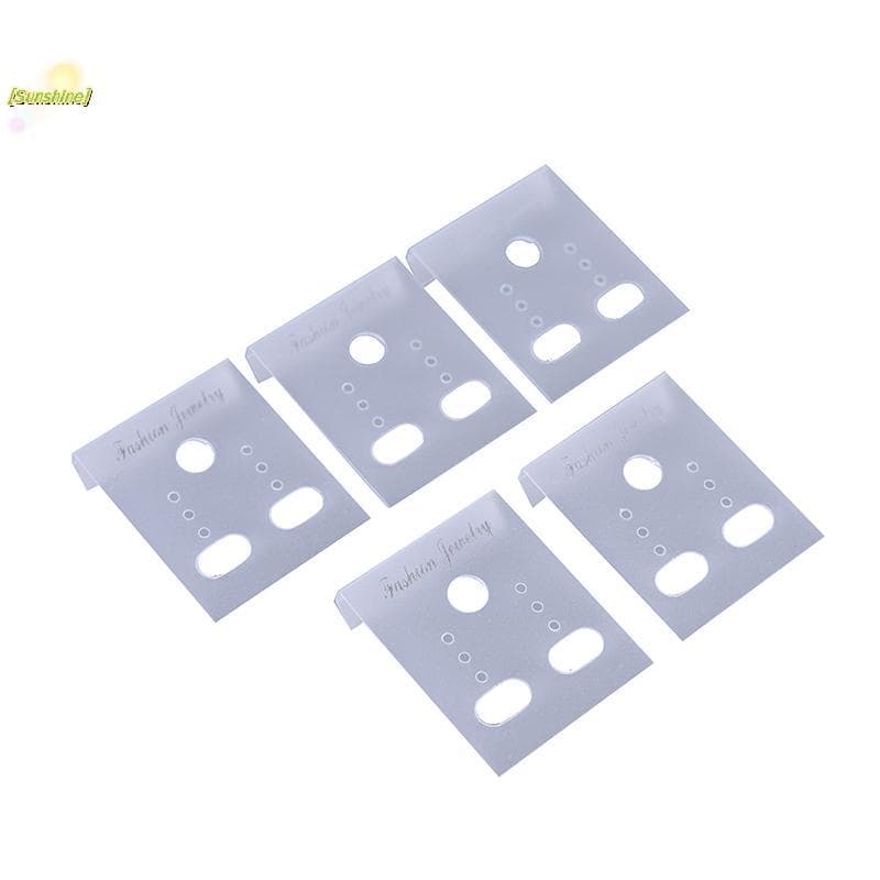 [Sunshine] 100X Transparente Tipo Profissional Brinco De Plástico Suporte Para Brincos De Orelha Cartões Pendurados , [N