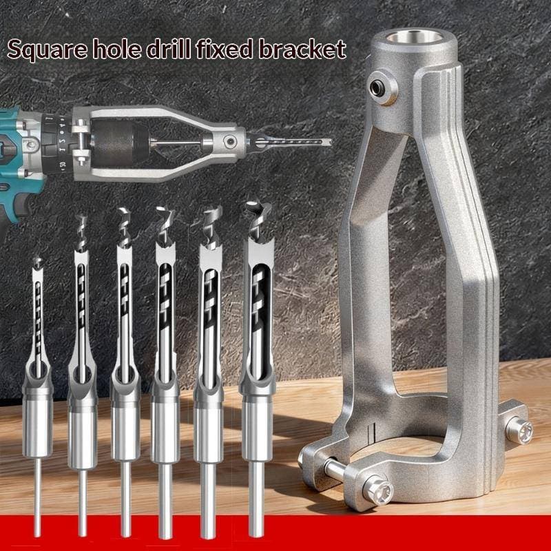 treewaterit 4 Peças De Brocas Portáteis Para Furo Quadrado , Adaptador De Cinzel Entalhar Madeira Resistente Projetos De
