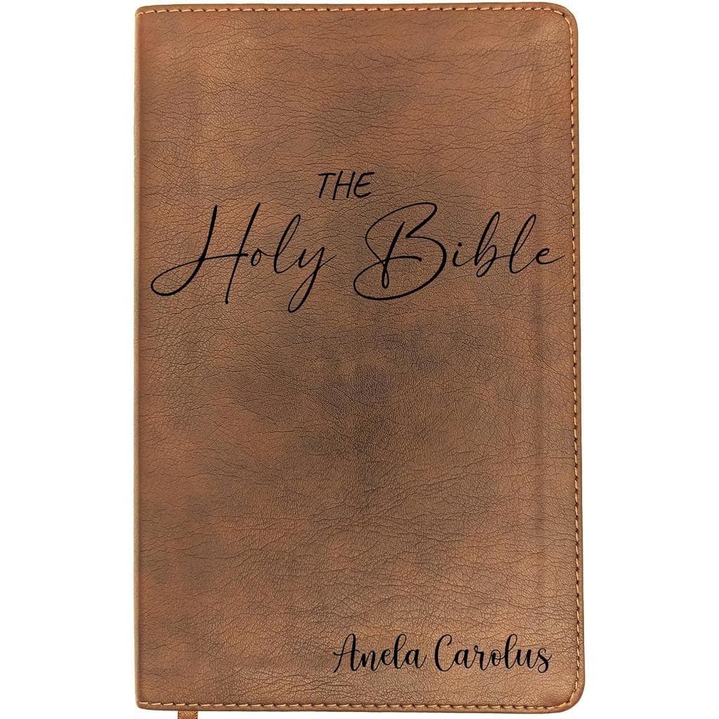 Bíblia NLT Personalizada |   Nome Gravado Personalizado |   Presente Cristão para Homens e Mulheres (Bíblia Sagrada) OIQ