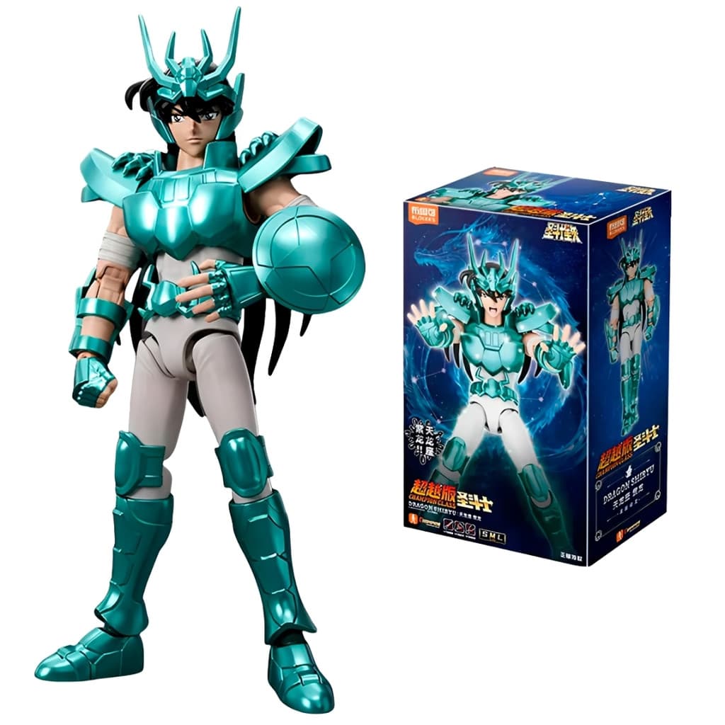 Cavaleiros do Zodíaco Boneco Saint Seiya Champion Class Dragon Shiryu Blokees