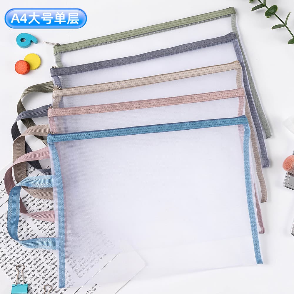Bolsa de amostras de cosméticos, bolsa de higiene pessoal, bolsa de blocos de montar, de estudante, transpar