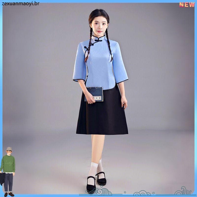 Quinto quarto roupas juvenis roupas de estudante feminino estilo república da china roupas femininas Retro chinês montan