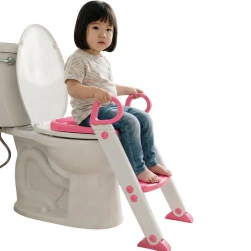 Assento Redutor Infantil Escada Banheiro Criança Rosa Suporte Seguro