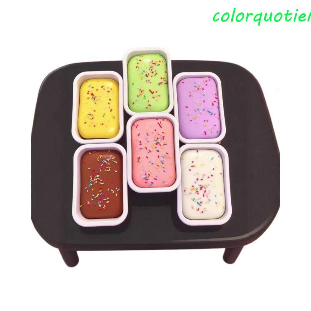 Brinquedo Mole De Bolo De Caixa Pegajosa COLORQUOTIENT , De Aperto De Pão De Simulação Em Forma 3D , Retorno Lento