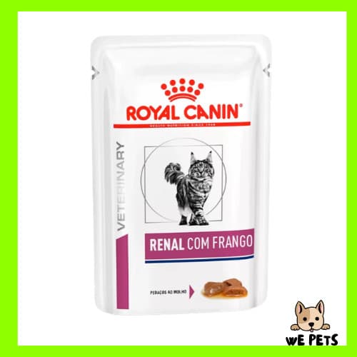 Caixa 12 x Ração Royal Canin Sachê Feline Renal Frango Gatos 85 g