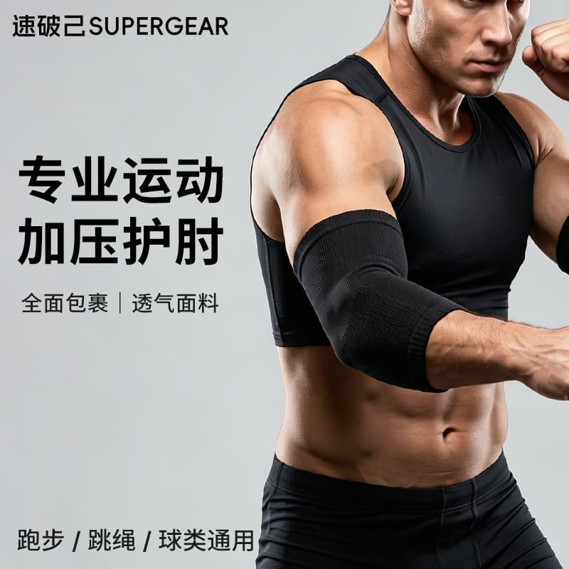 2026 Novos produtos Cotoveleiras autoesportivos de quebra rápida Estilo fino Fitness Running Cotoveleiras de malha press