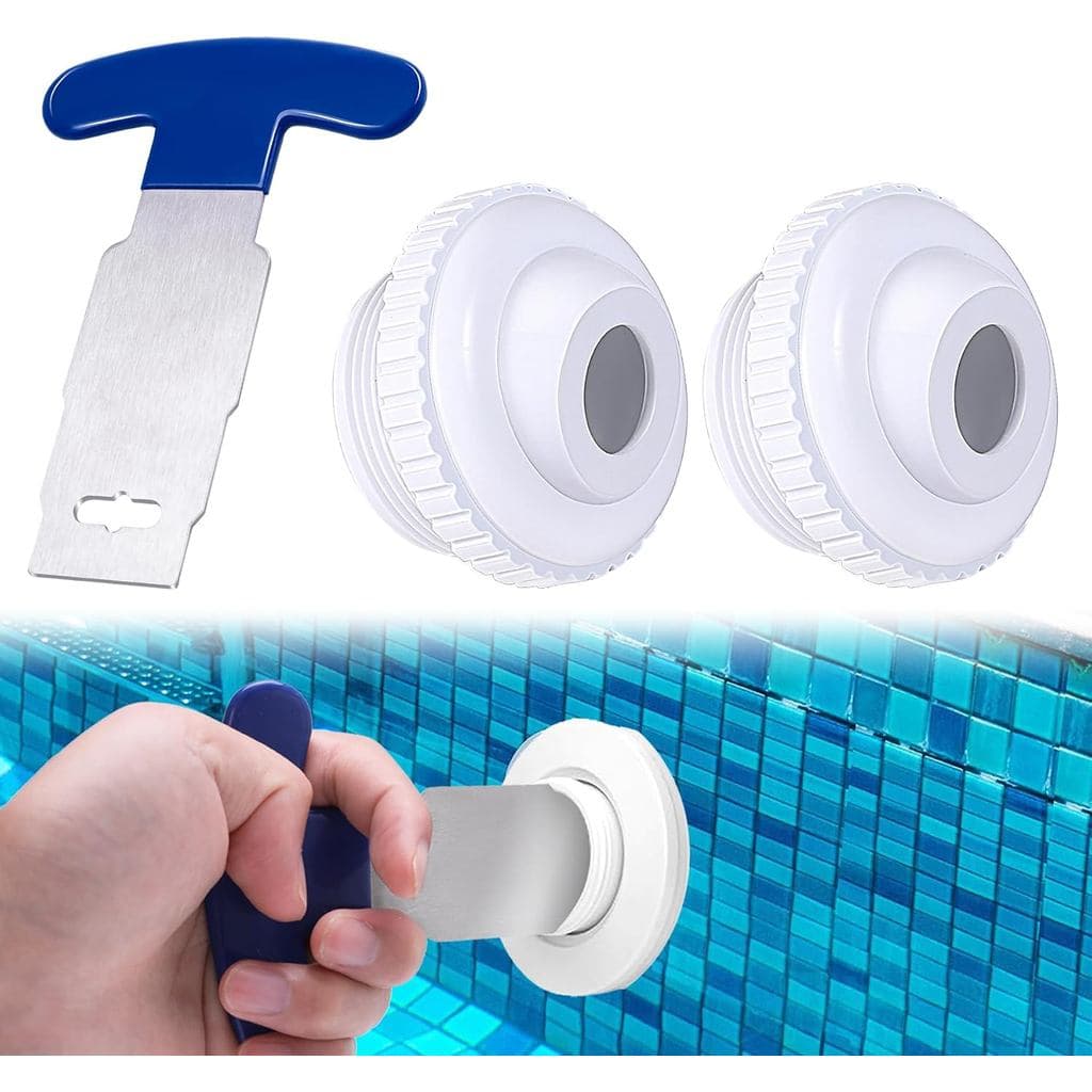 Bicos de Jato para Piscina de 3/4" com Fluxo Direcional e Conexões de Entrada Tipo "Eyeball", Compatíveis com Hayward SP