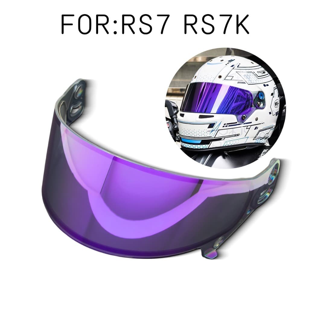 Para BELL RS7 RS7K Capacete Compatível Viseira Solar-Carros De Karting/Corrida/Touring , PC Materi