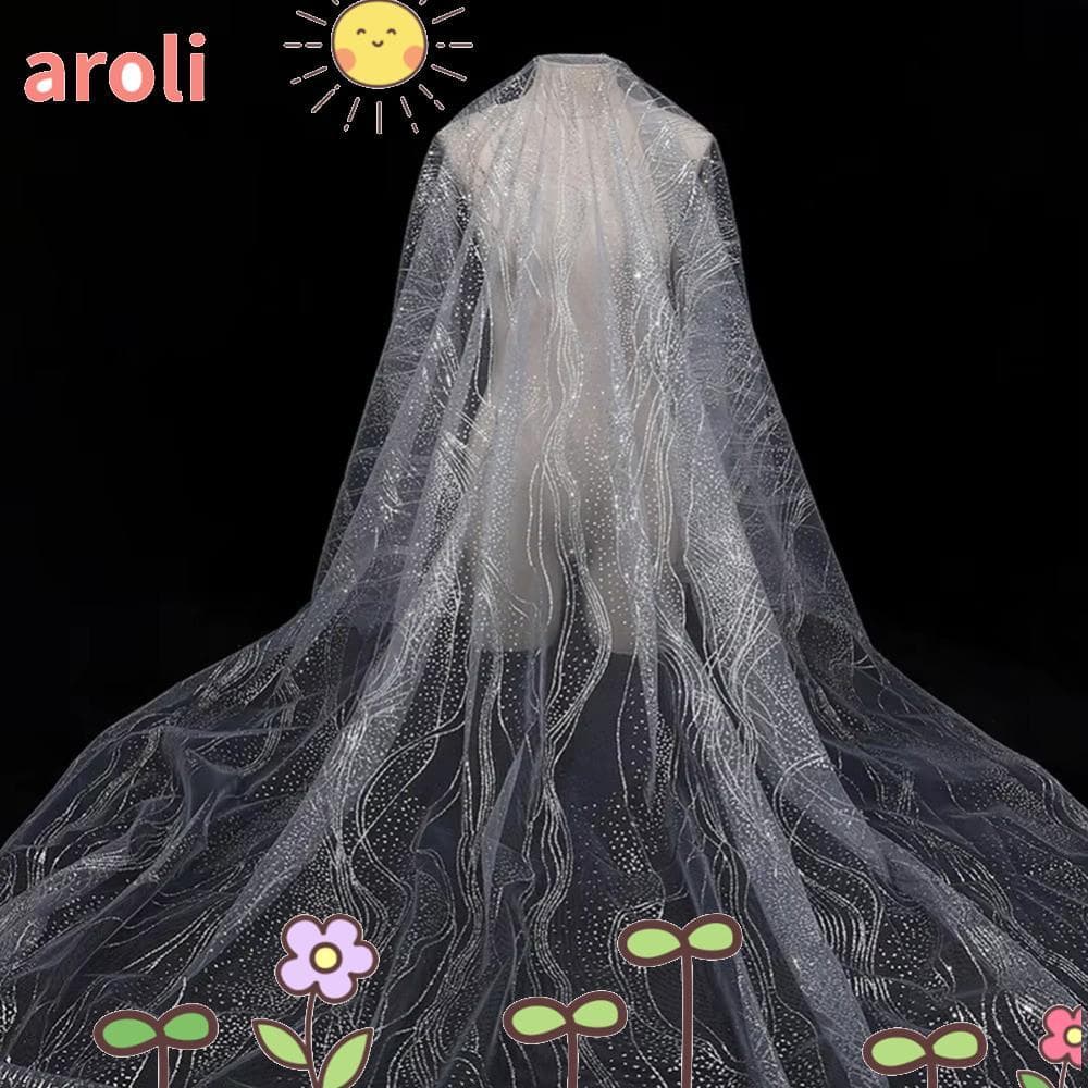 Fio De Glitter AROLI , Tecido De Malha Com Textura De Lantejoulas DIY 160 Cm * 1 Jarda , Tule Brilhante E Resistente Ao