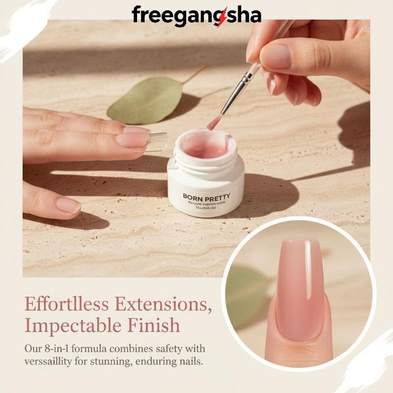[FRE] 8 Em 1 15ml Gel De Escultura Esmalte Construtor Multiuso Para Extensão Unhas DIY Manicure Art [BR]