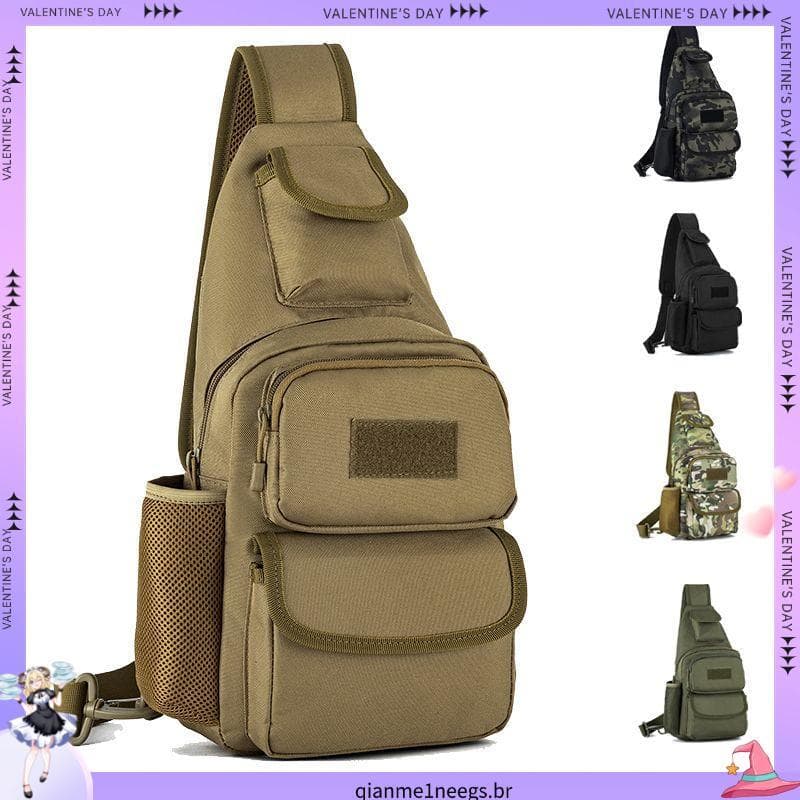 1.2.000 pessoas elogios novo estilo tático bolsa de peito masculina bolsa de ombro bolsa mensageiro ao ar livre canteiro