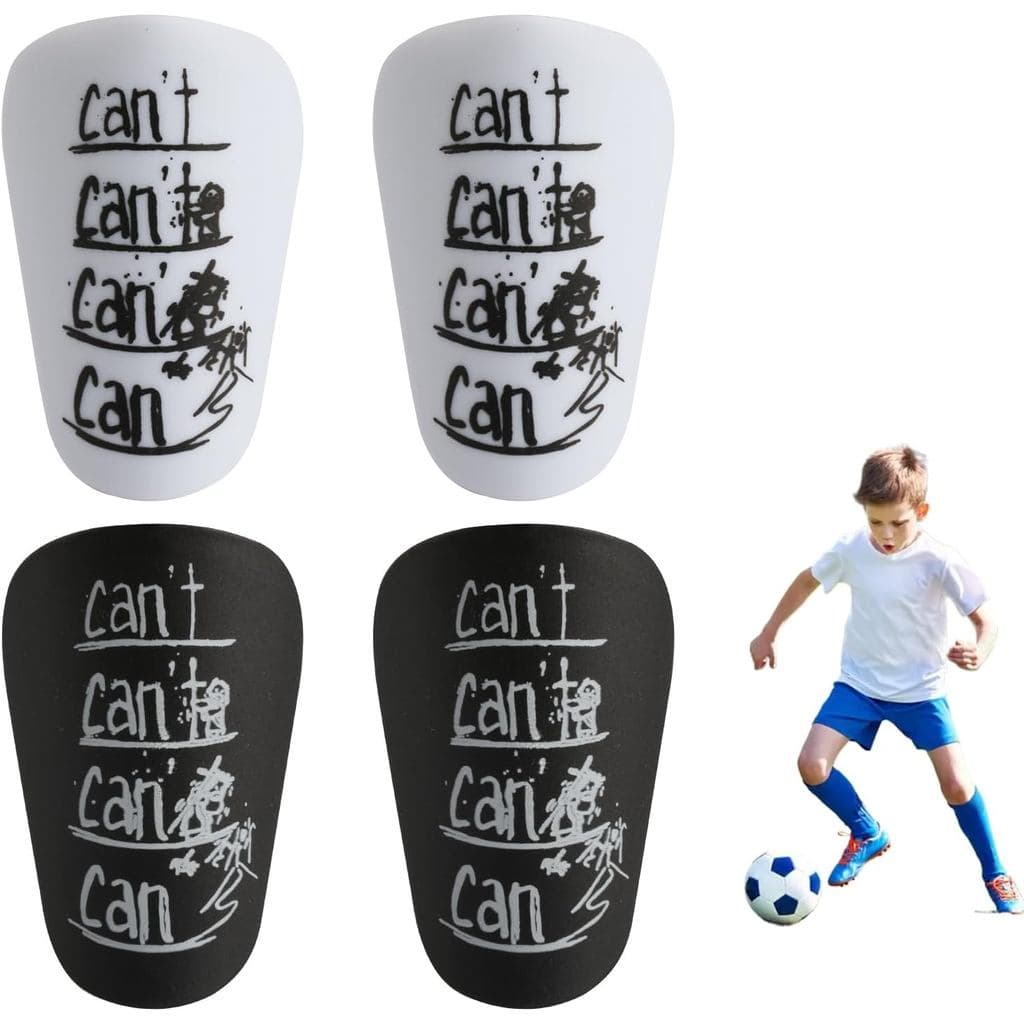 2 Pares de Mini Caneleiras de Futebol, Caneleiras Leves e Pequenas, para Crianças, Jovens e Adultos, Mini Caneleiras par