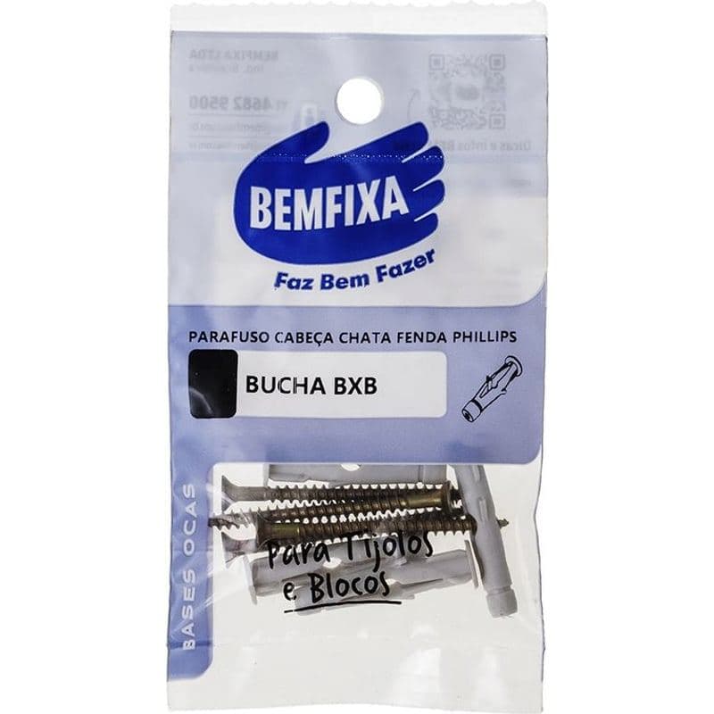 Bucha Oco PARAF.CH.6MM CT4 3421 Bem drywall nylon fischer easy