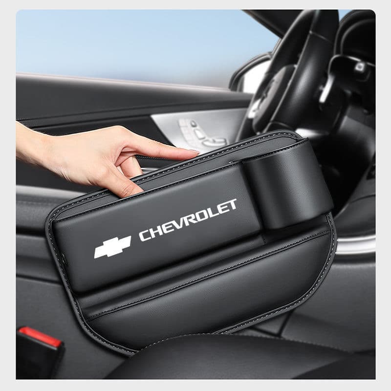 Caixa de Armazenamento para Fenda do Assento do Carro com Porta-Copos, Organizador Universal para Interior de Carro, par