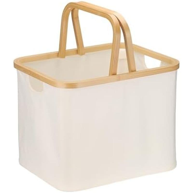 Uxcell 15.9 X 13 X 16.5 Cestas De Armazenamento Para Prateleiras , Caixas De Armário De Tecido Dobráveis Com Alças Organ