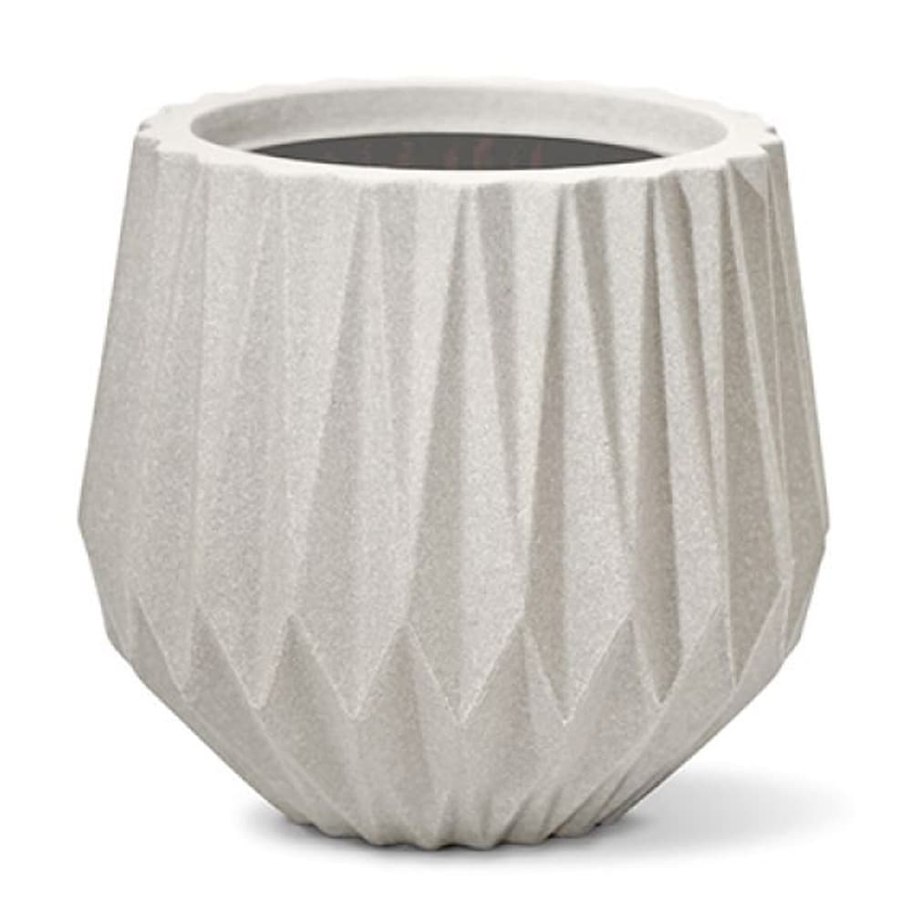 Vaso Origami Redondo 30 Cor Cimento 30cm x 27,5cm para Plantas e Jardim