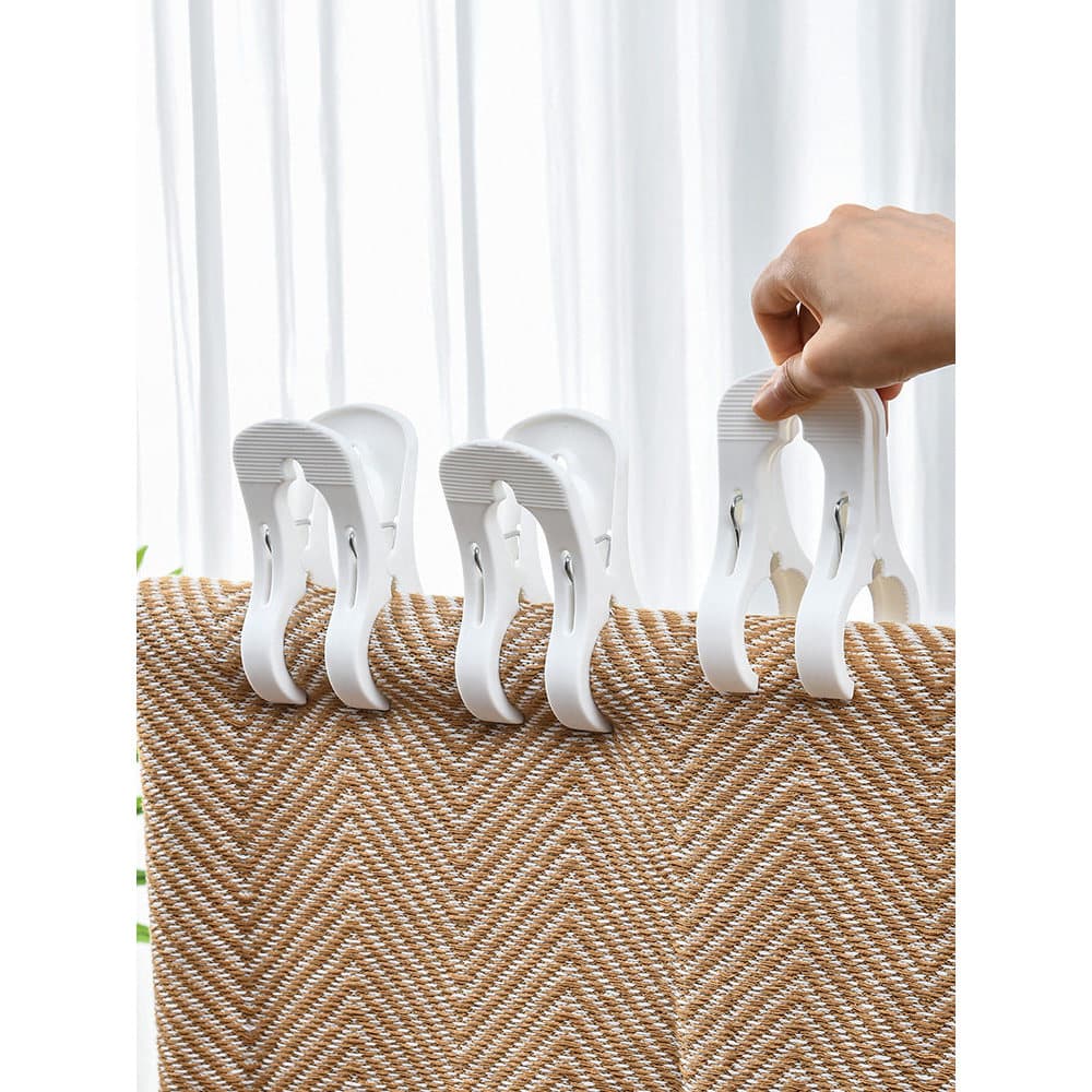 Colcha de secagem japonesa sem marcação, clipe grande de plástico à prova de vento, suporte para prendedor de roupa, col