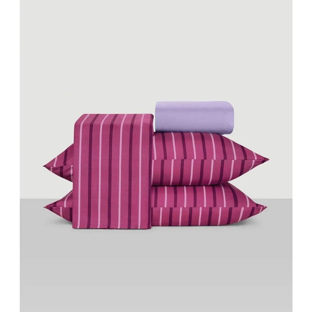 Jogo De Cama King 4 Peças Lar E Lazer Rosa