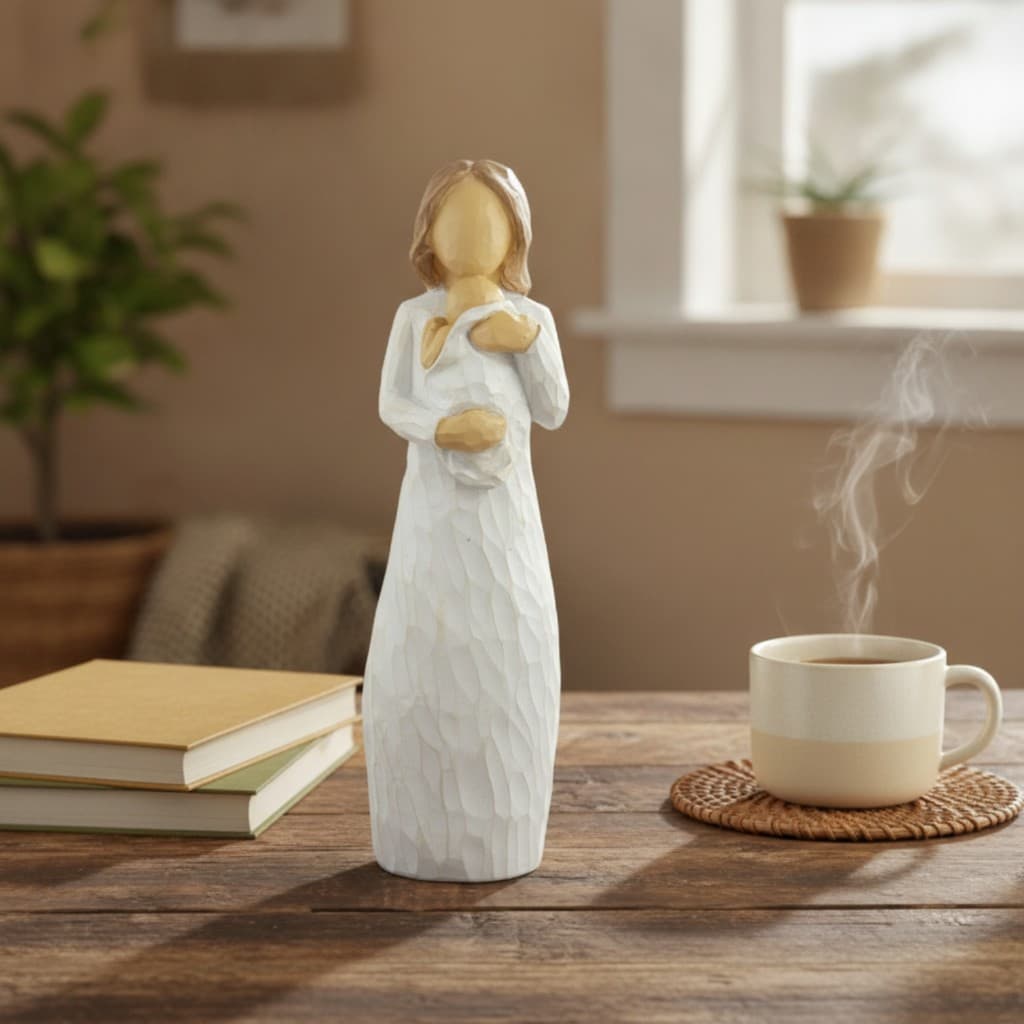 Estatueta Artesanal Para Pais E Filhos , Com Menino , Pai Filho , Decoração Autônoma Significativa