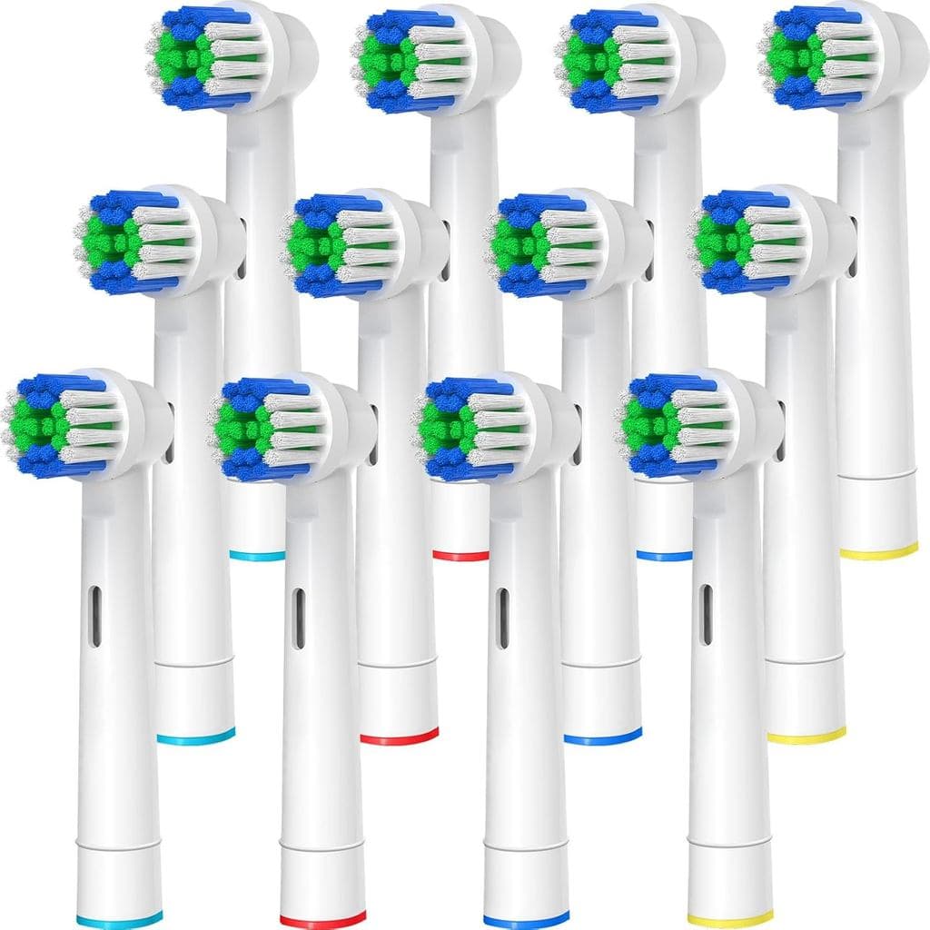 Cabeças de Escova de Dentes de Reposição Compatíveis com Oral B Braun, 12 Peças de Cabeças de Escova Elétrica Profission