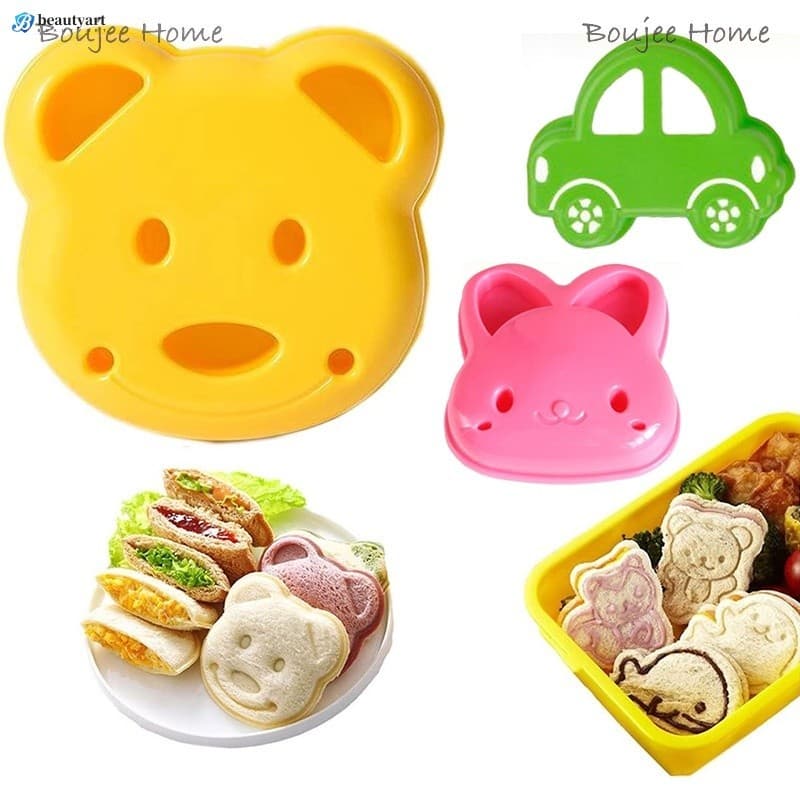 Cortador De Sanduíche De Desenho Animado Para Crianças Bento Lunch Bread Mold