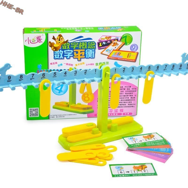 Brinquedo Matemático De Equilíbrio Digital-Auxílio De Ensino Aritmético Educacional Para Desenvolvimento Cerebral