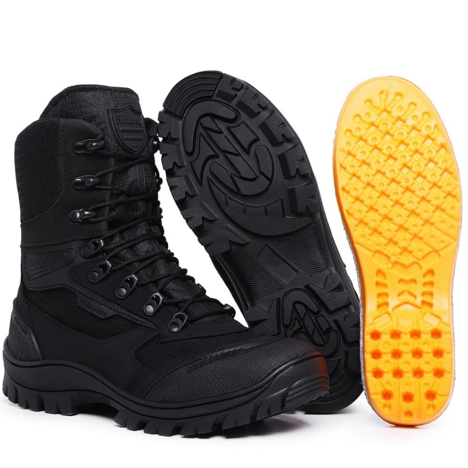Bota Coturno Militar 930 Masculino Segurança Exército Marcha Motociclista Paintball Super Resistente Cano Médio