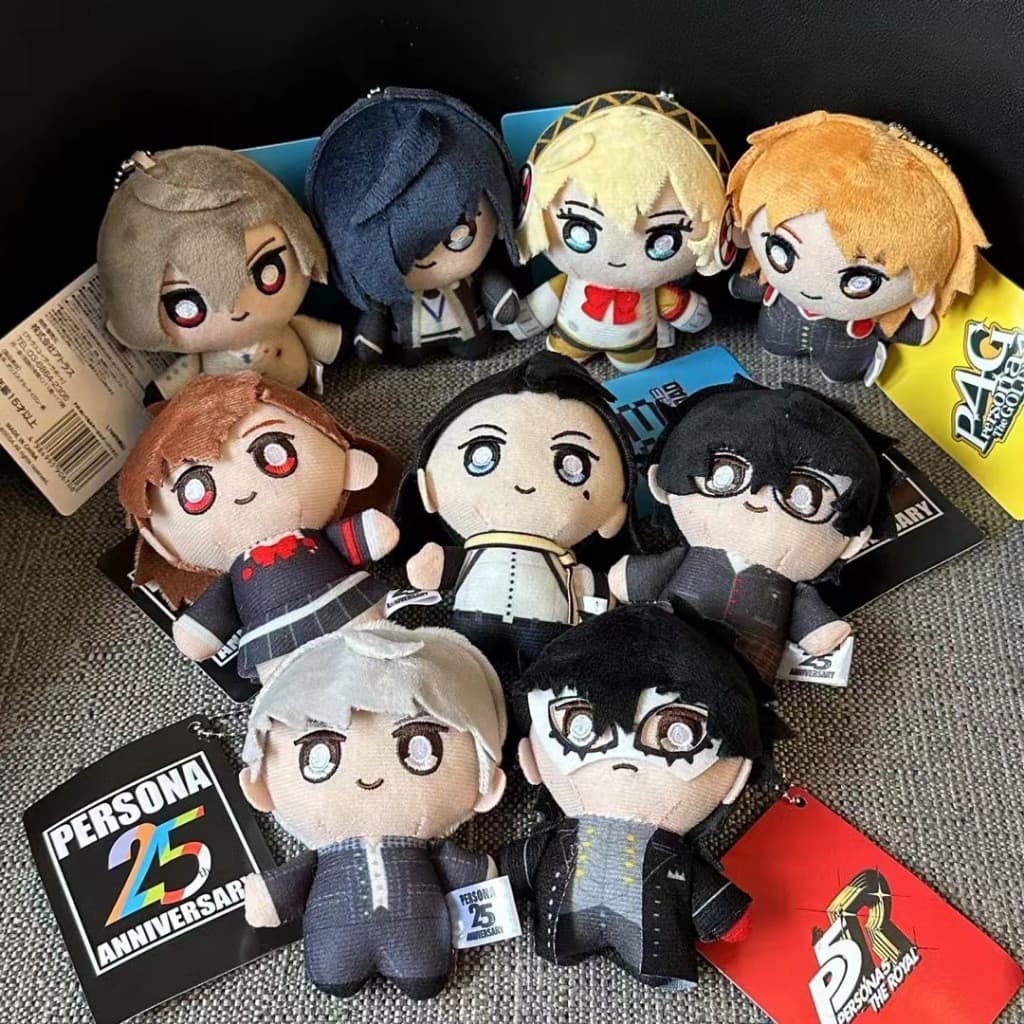 10CM Persona 5 P5 Brinquedo de Pelúcia 25º Aniversário Joker Shiomi Kotone Yuuki Makoto Cosplay Anime Pelúcia Pendente S