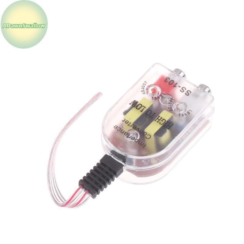 ADS Conversor De Impedância De Áudio Para Carro Adaptador De Subwoofer De Alto A Baixo Nível Graves Aprimorados Sistema