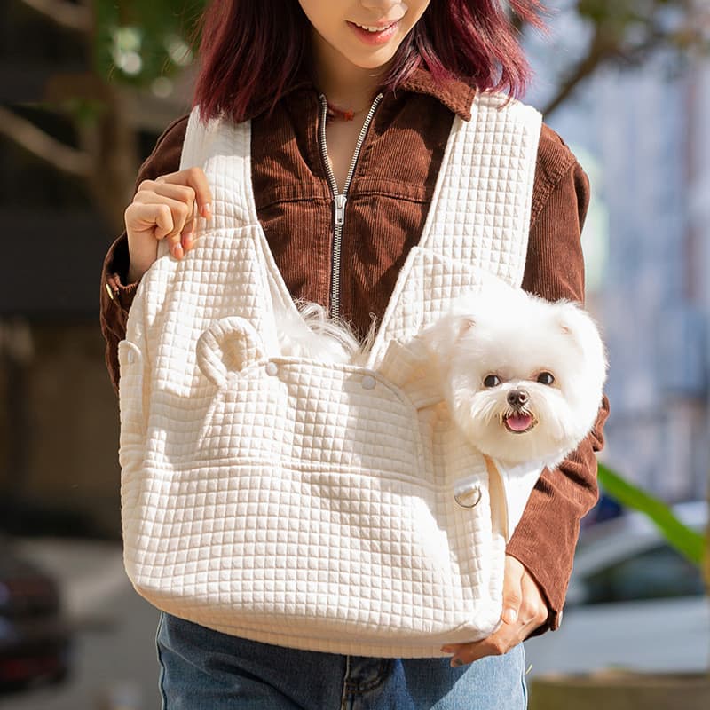 Bolsa para animais de estimação, bolsa portátil para cães, bolsa de peito cruzado simples, mochila ajustável para gatos