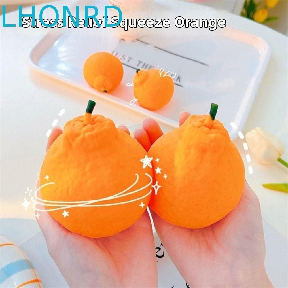 LHONRD Brinquedo Mole Laranja Rachado , Blocos De Construção Crocantes , De Apertar , Pitada De Frutas Realistas Macias