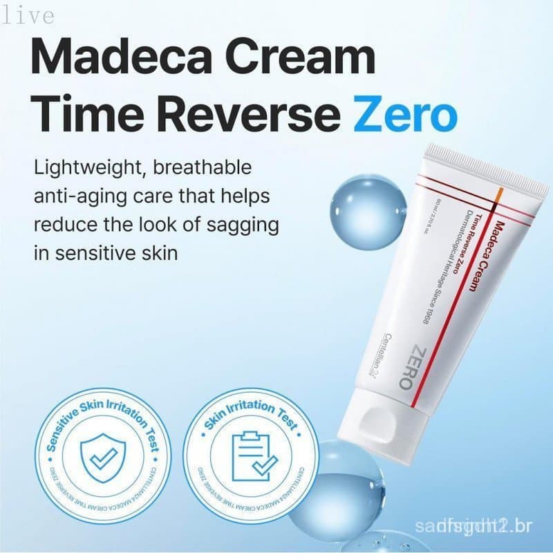 CENTELLIAN 24 Madeca Cream Time Reverse Zero - Hidratante Facial Anti-Idade, Creme Facial Coreano com Centella Asiatica