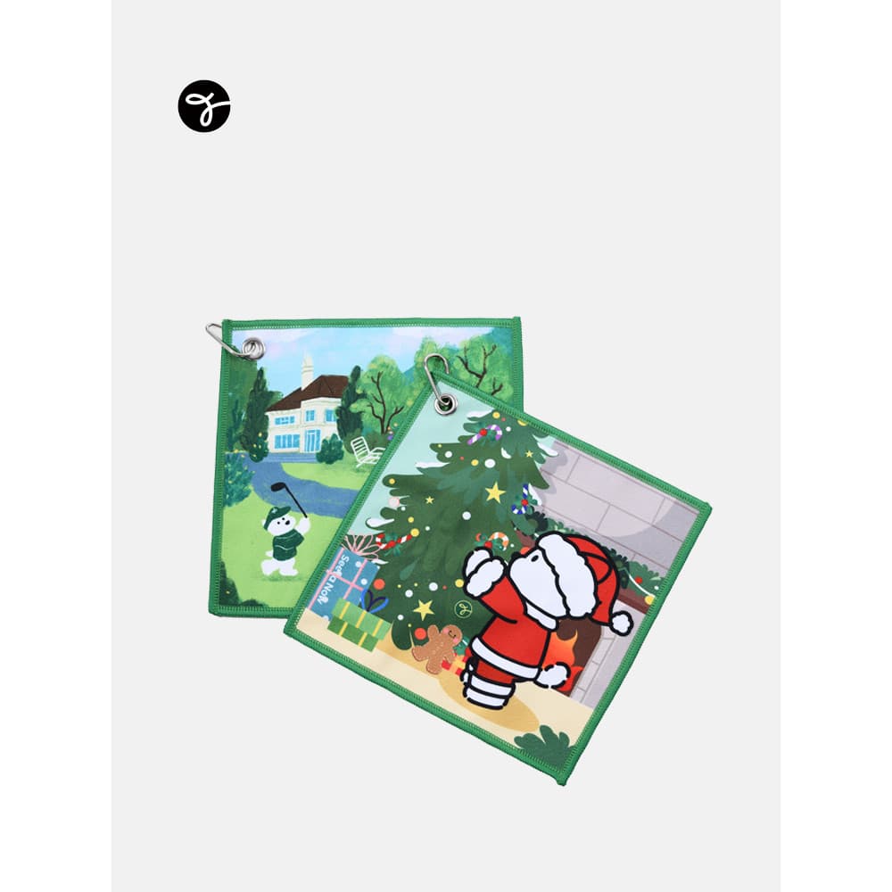 SeevaNow SeevaNow 26 Novo Estilo Toalha Verde de Natal Acessórios de Golfe Toalha Pingente Toalha de Suor