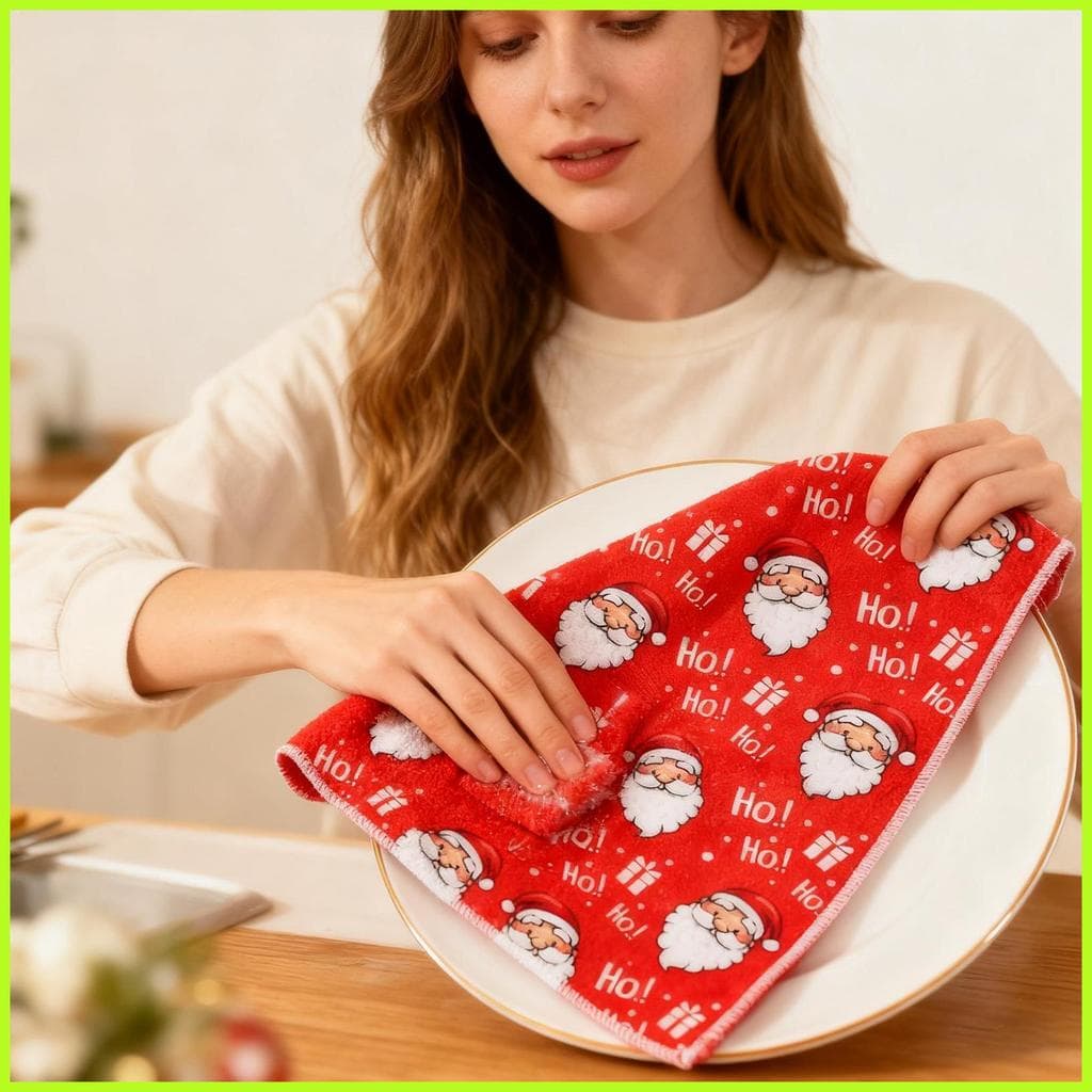 Toalhas De Cozinha De Natal , 6 Peças , Feriado , Papai Noel , Árvore , Conjunto De , Pano De Prato Engraçado Para unhcx