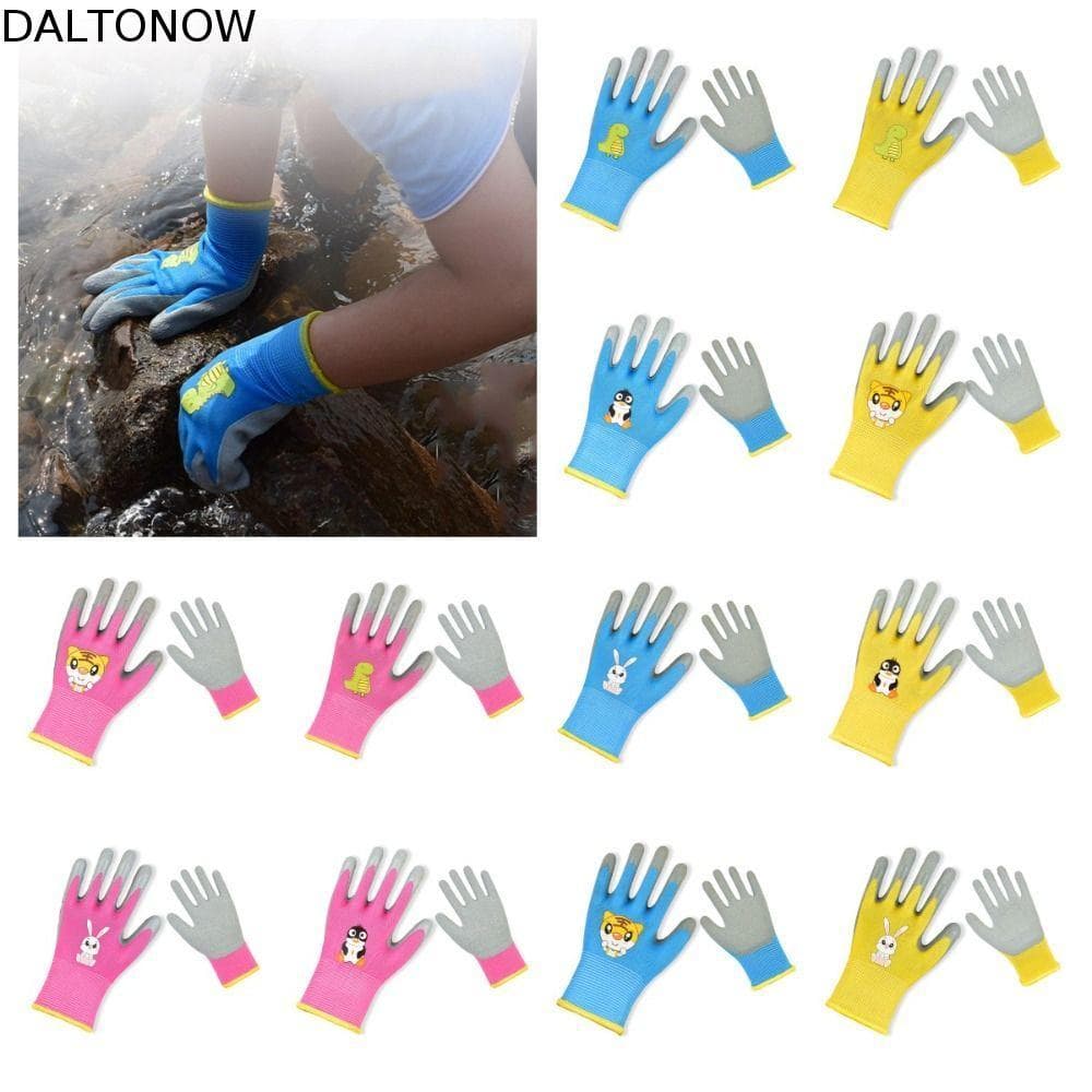 Luvas De Trabalho De Jardim DALTONOW , Jardinagem Infantis Respiráveis Antiderrapantes , Luva Protetora Durável Para Cri