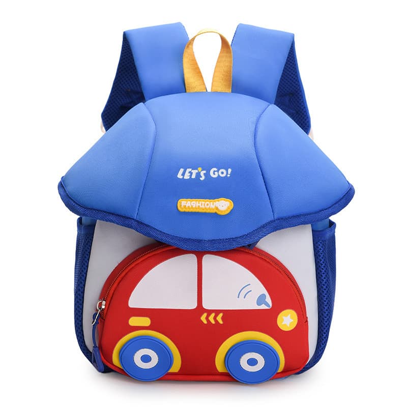Mochila infantil para jardim de infância, mochila fofa com desenho de cogumelo para meninos e meninas, mochila anti-perd