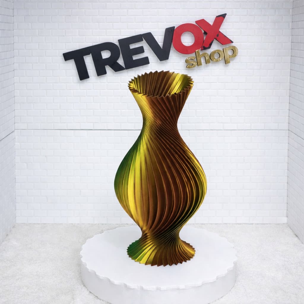 vaso decorativo, vaso 3D, vaso moderno, vaso espiral, decoração de sala, mesa, escritório e presente.