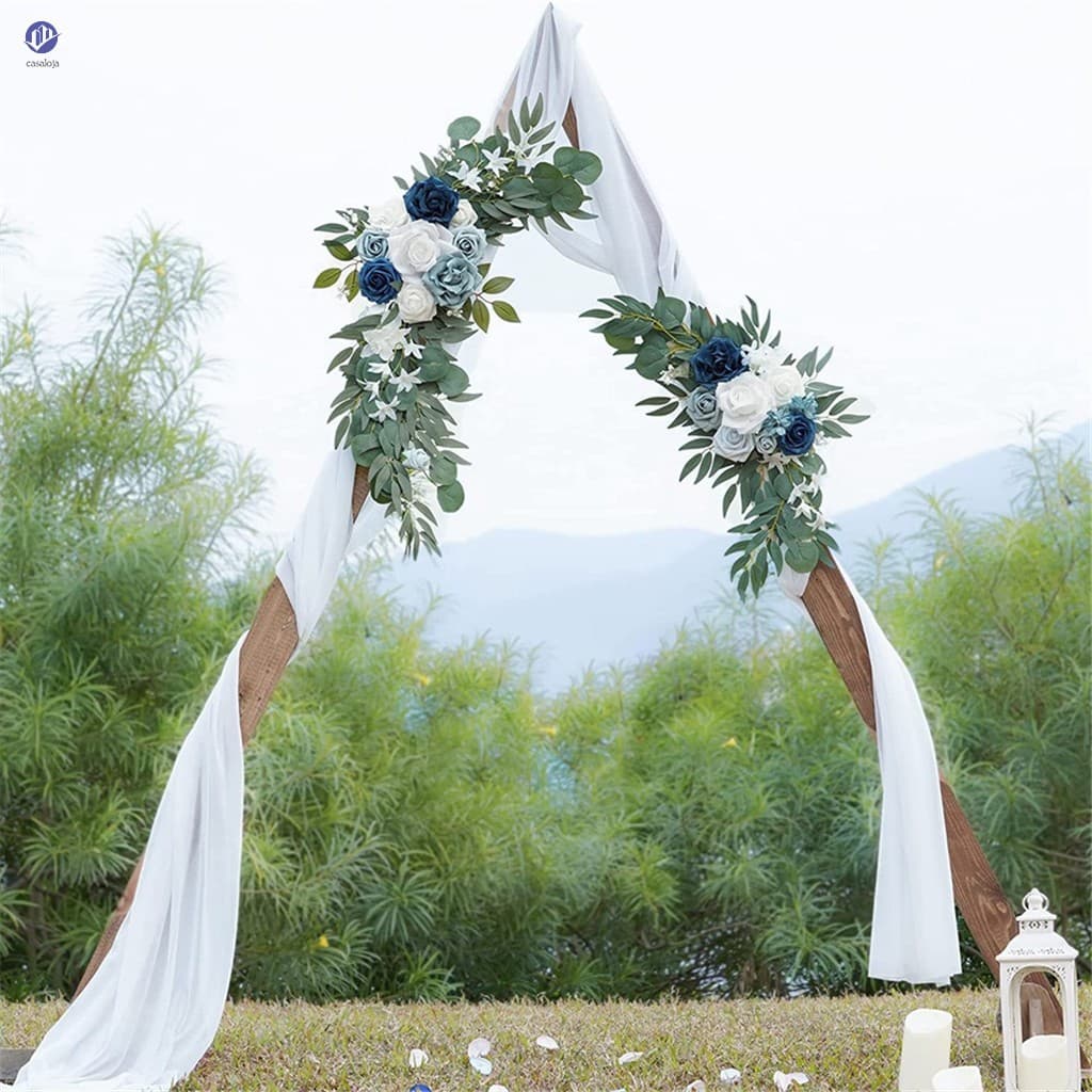 Kit De Flores Artificiais De Eucalipto Boho-Cortinas De Guirlanda De Arco De Casamento Decoração De Sinal De Boas-Vindas