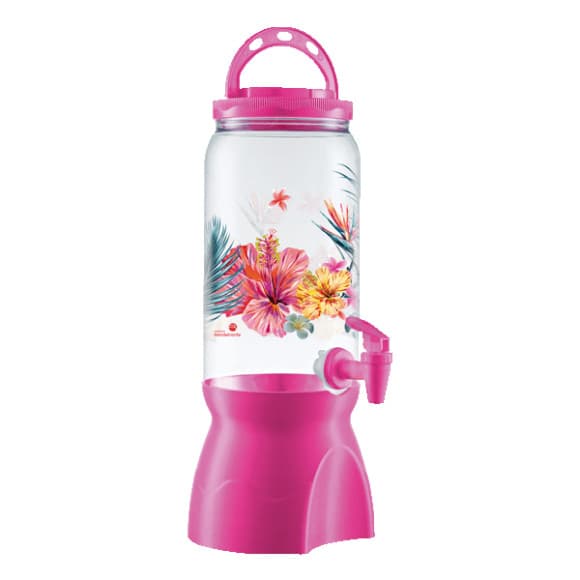 Suqueira De Plastico 2.7Lts Botanika flores decoração festa rosa