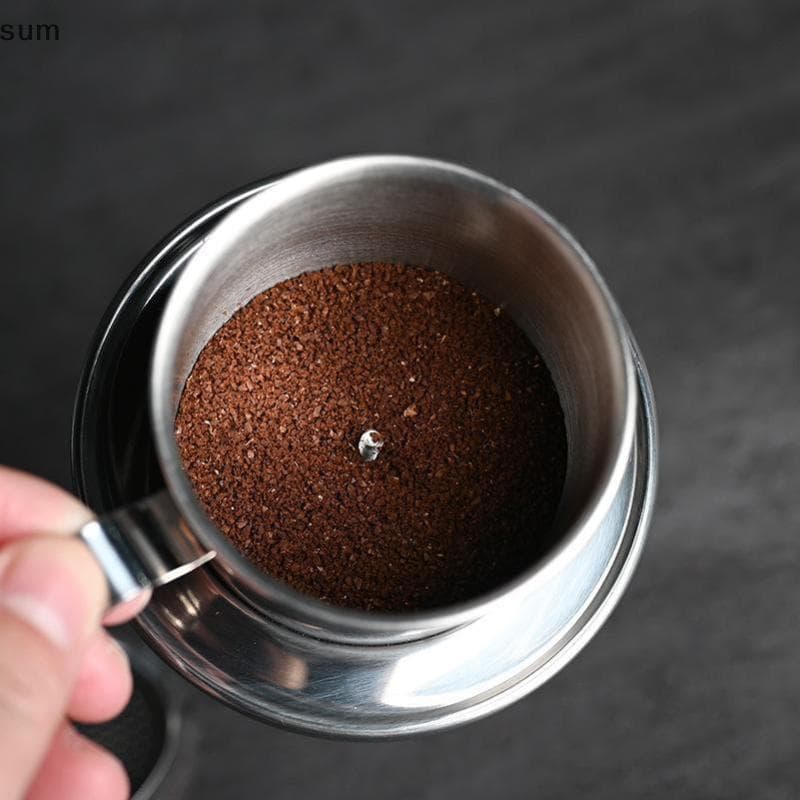 [sum] Filtro De Café Pequena Prensa Francesa Portátil De Aço Inoxidável Cafeteira Vietnamita Para Despejar Sobre Barista