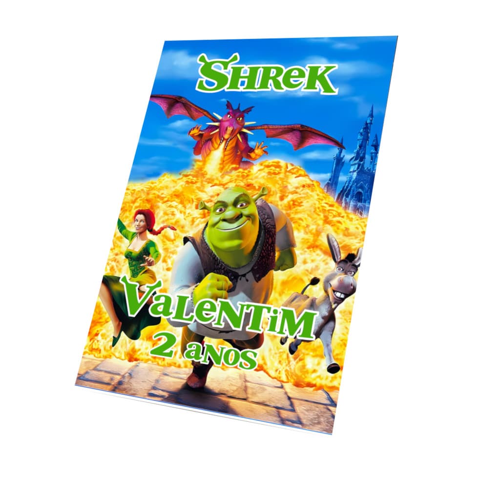 Kit Livrinhos para Colorir Shrek Lembrancinha Personalizada com Nome e Idade