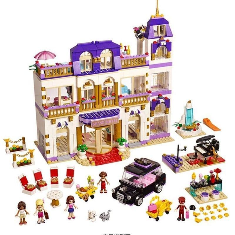 1585 pçs compatível Lego blocos de construção Heartlake cidade Hotel meninos meninas montado blocos de construção educac