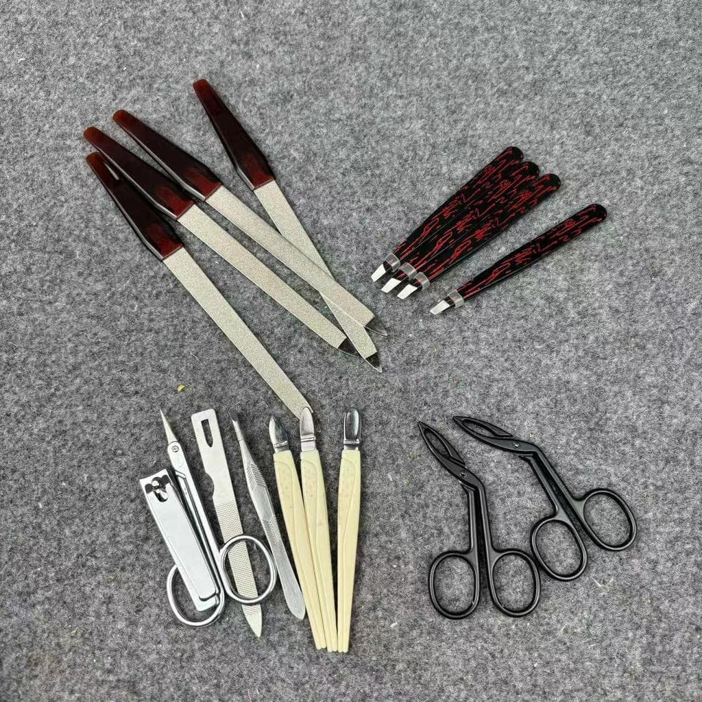 H H Hb3 Conjunto de cortador de unhas Conjunto de sete peças Faca de Manicure doméstica Ferramenta Clipe Lixa de unhas