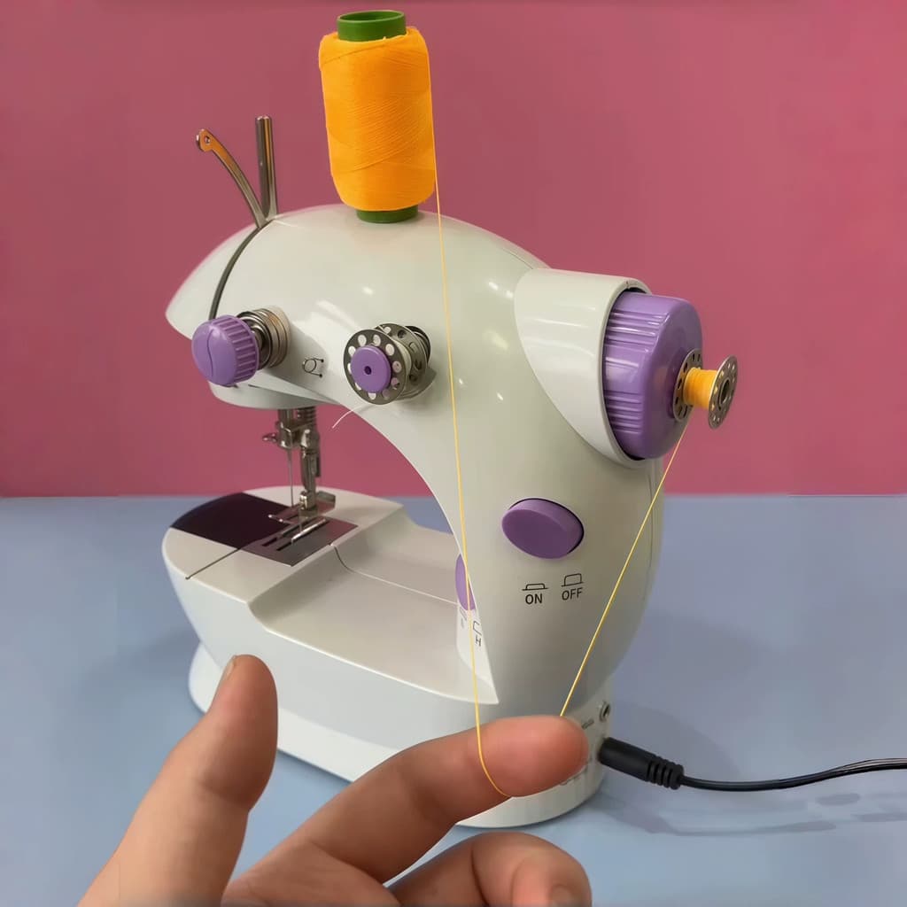 Máquina de costura elétrica automática doméstica pequena máquina de costura portátil simples mini portátil mini máquina