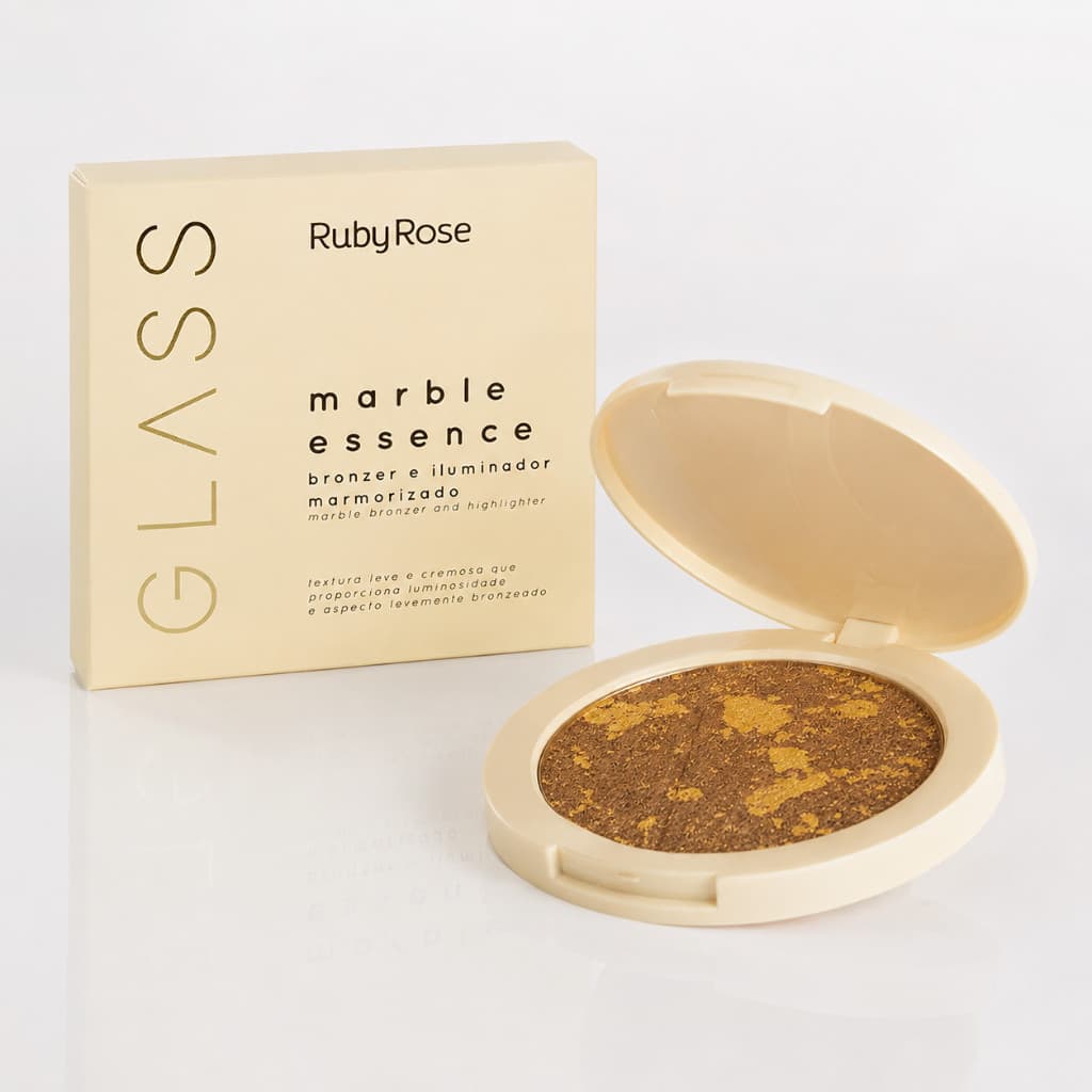 Bronzer e Iluminador Marmorizado Marble Essence Ruby Rose