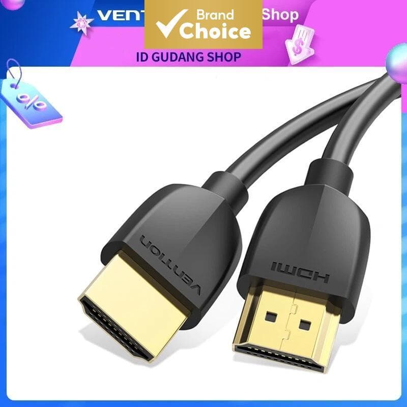 Cabo HDMI Vention 4K 60Hz HDMI 2.0 Alta Velocidade Cabo de Áudio e Vídeo HD para PC e Monitor de Computador