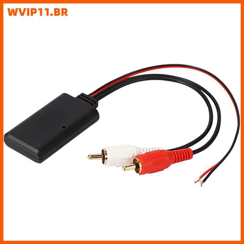 Adaptador De Música Bluetooth Sem Fio Universal WVIP Cabo De Áudio Estéreo 2RCA Para Carro BR